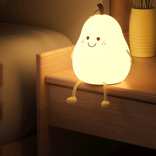 Søt ferskenfarget lampe med belysning | Skanto