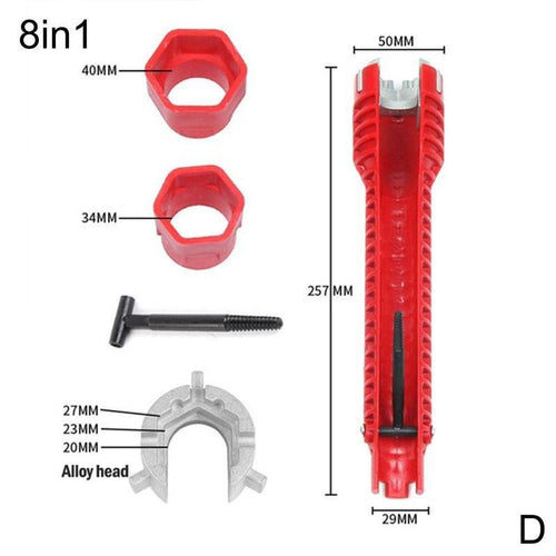 Skanto | 8 I 1 Multi Key Flume Magic Wrench