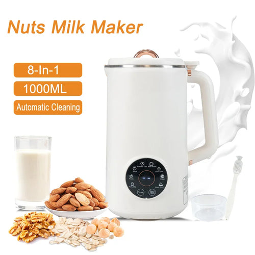 Skanto | 8-i-1 Nøttemelk Maskin (1000 ml) - NutriBlend