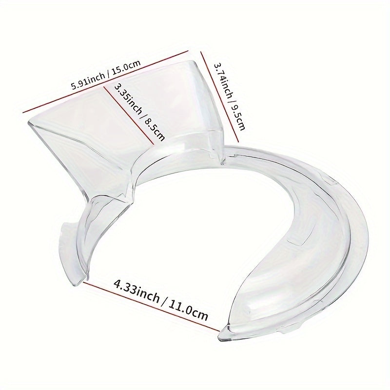 Skanto | Tipping Cover for KitchenAid 4,5 og 5 Quart Tilt-Head Mikserboller – Kompatibel med KN1PS – Gjennomsiktig dekke for polerte eller børstede rustfrie stålsboller