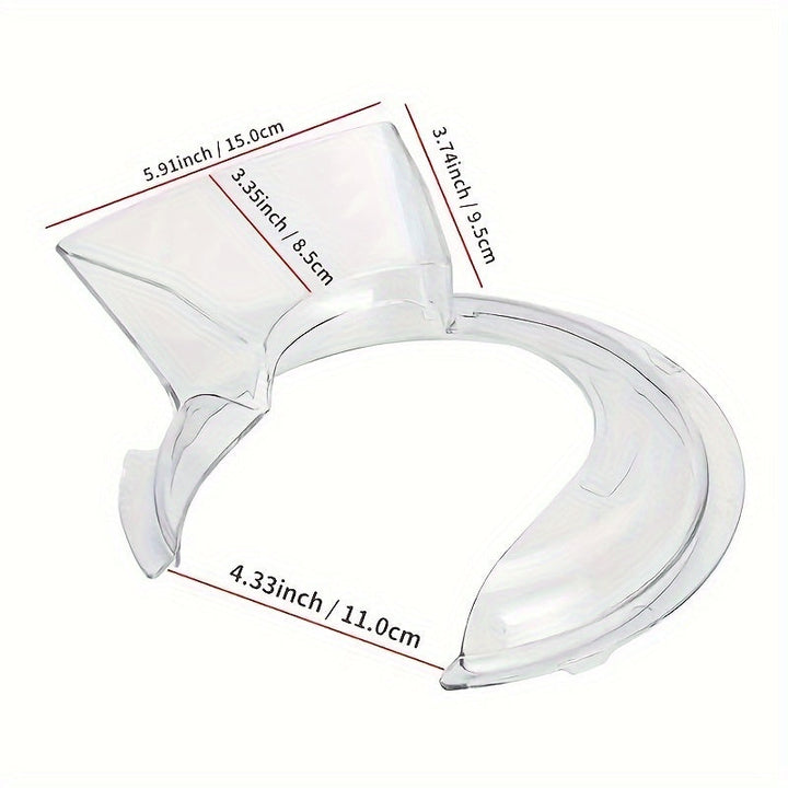 Skanto | Tipping Cover for KitchenAid 4,5 og 5 Quart Tilt-Head Mikserboller – Kompatibel med KN1PS – Gjennomsiktig dekke for polerte eller børstede rustfrie stålsboller