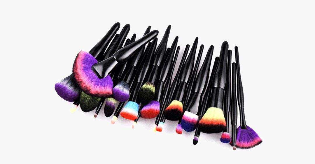 Skanto | Midnight Rainbow Makeup Brush Set of 22 - Legg til et sprut av farge til sminkebordet ditt