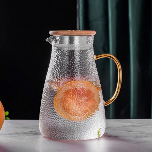 Allsidig varmebestandig glasskanne med elegant trelokk | Skanto