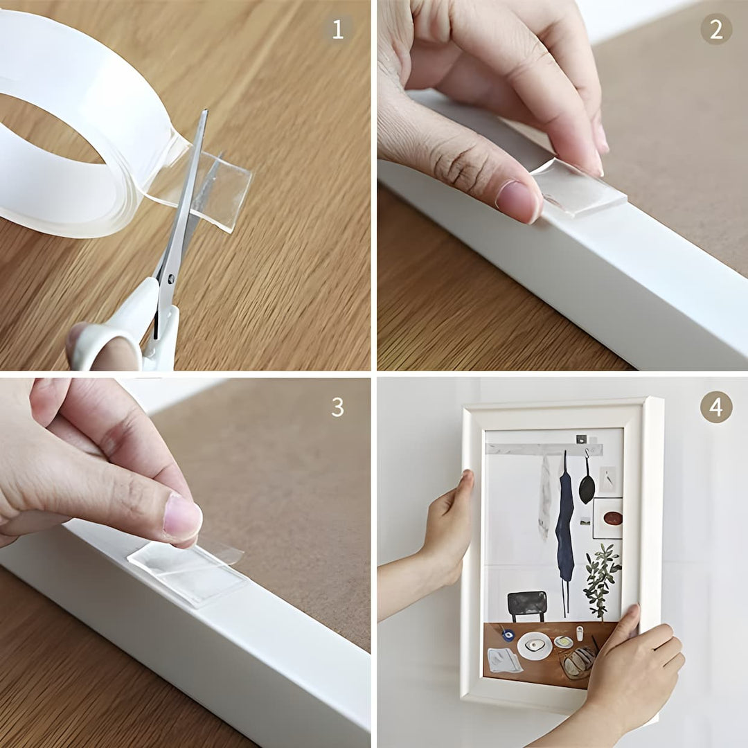 Magic Tape - Transparent - Waterproof - Dobbeltsidig - Praktisk og effektiv | Skanto