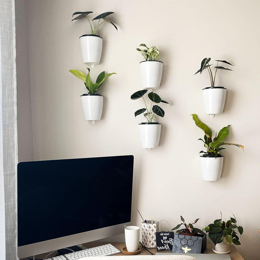 Skanto | Selvvannende hengende planterpotte – Moderne blomsterpotte for veggmontering