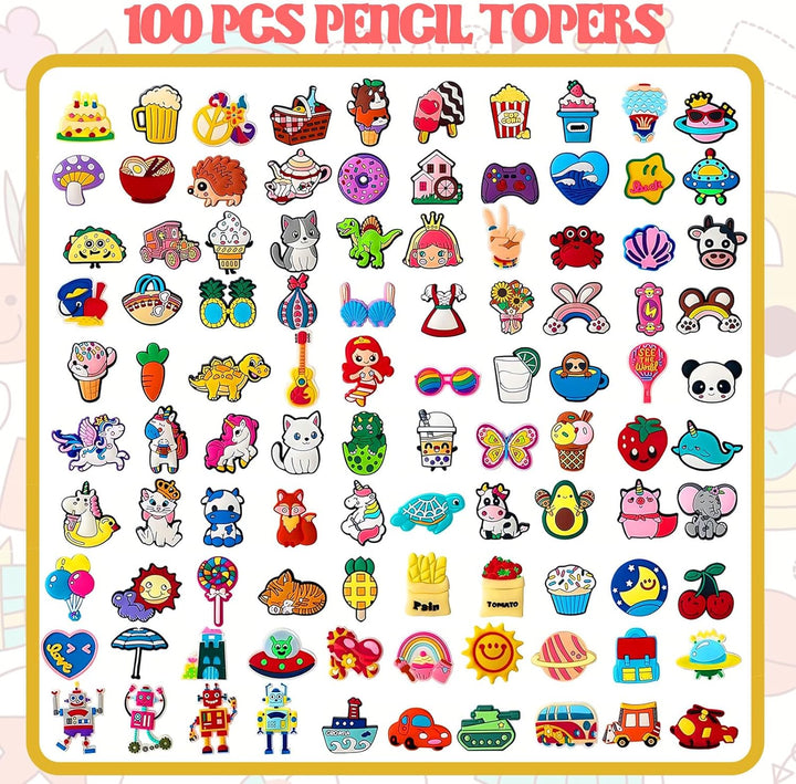 Skanto | 100 Pcs Søte Blyant Topp Dekorasjon