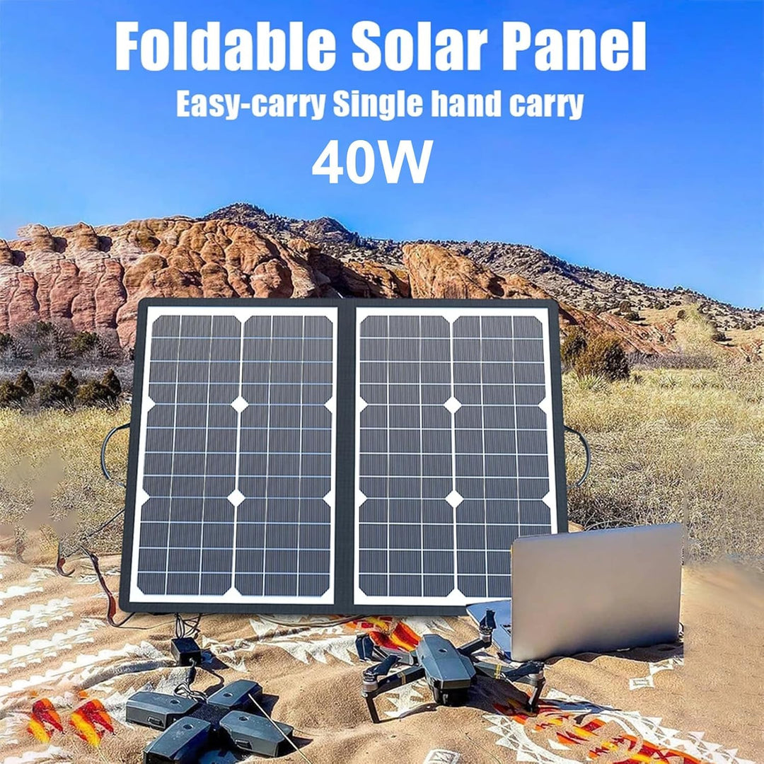 Skanto | SolaraX 1000W Sammenleggbart Solcellepanel Kit – Bærbar Off-Grid Strøm med MPPT Lading