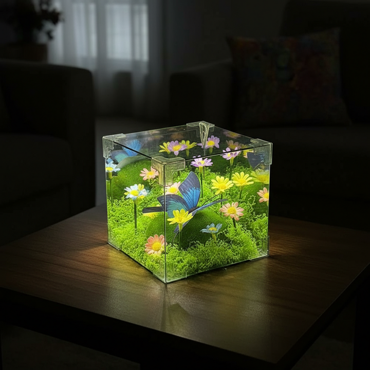 LED Sommerfuglhage Terning Nattlys Dekor | Skanto