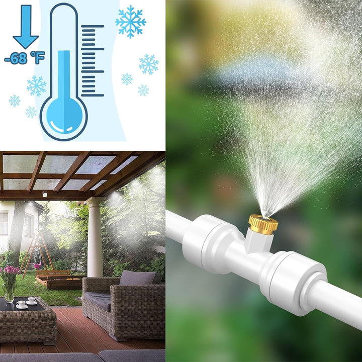 Skanto | Tåkesystem for Terrasse og Hage – Kjølespraysett for Solskjerm og Paviljong