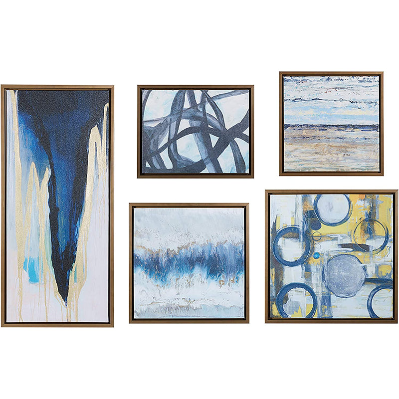 5 Pcs Modern Abstract Canvas Wall Art Painting | Skanto