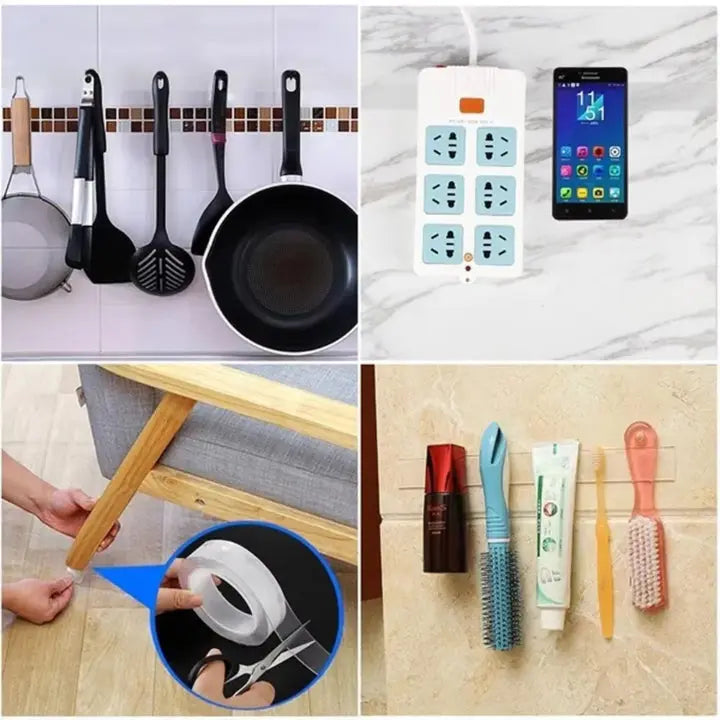 Skanto | GripForce Tape — Usynlig hold som holder hjemmet ditt organisert og rent uten stress!