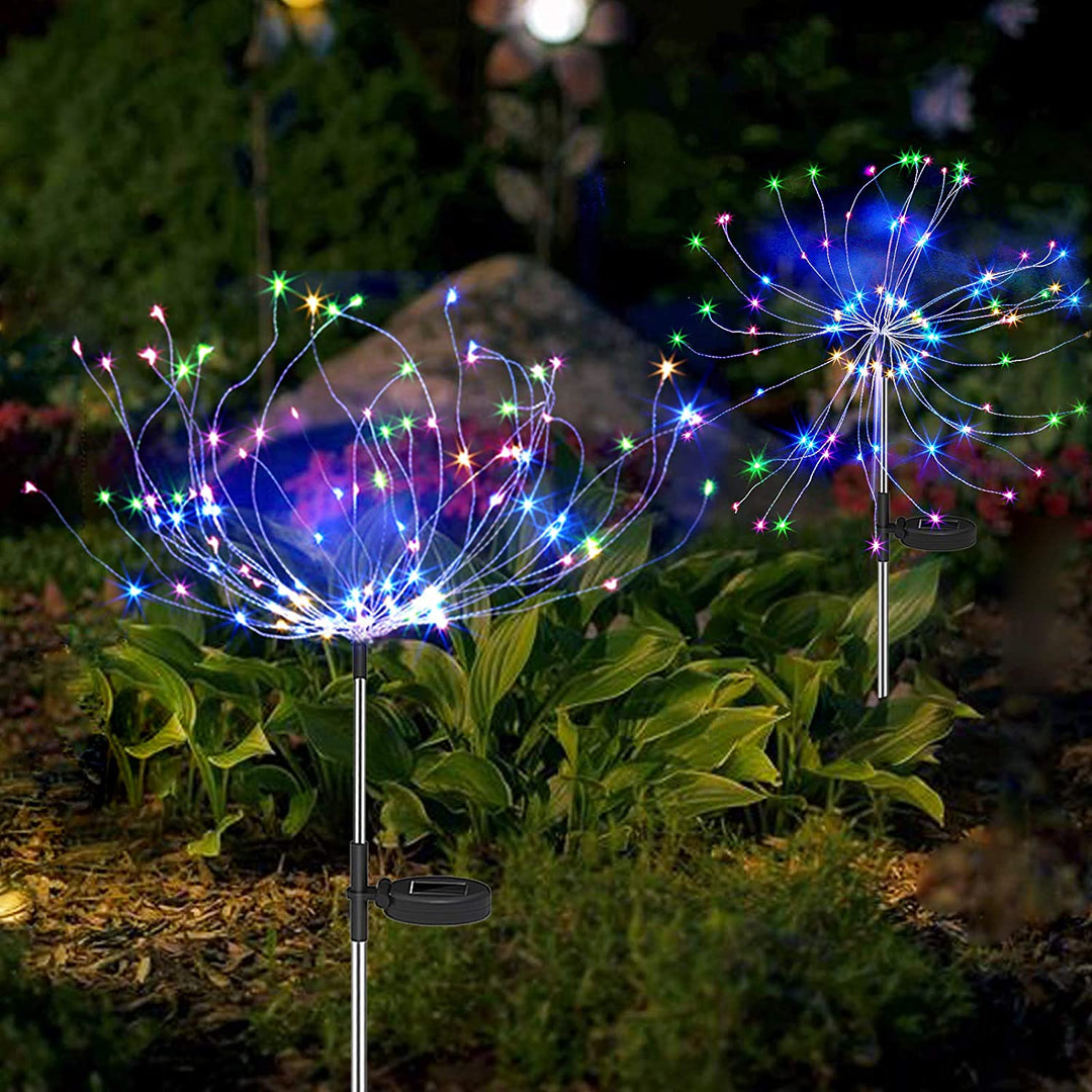 4-pack Solarskudds-hagebelysning – Værbestandig LED-dekorasjonsbelysning, solvarmet for hage og terrasse