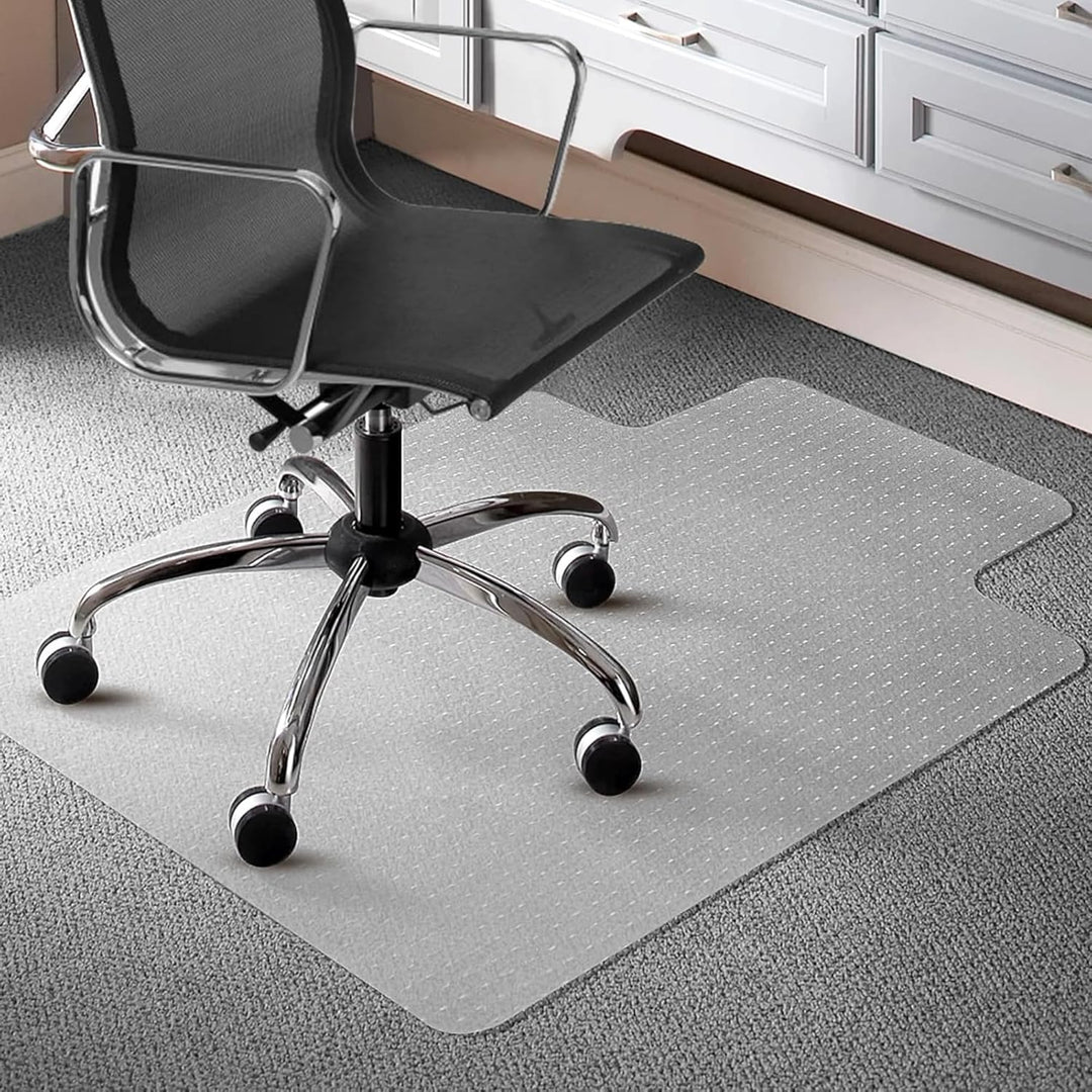 Frendorf | Klar PVC Kontorstolpledd for Lav-Pile Teppegulv – 120×90 cm Beskytter – Myrida