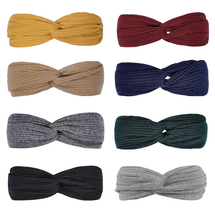 Skanto | Ribbet Twist Hodebånd – Boho Design