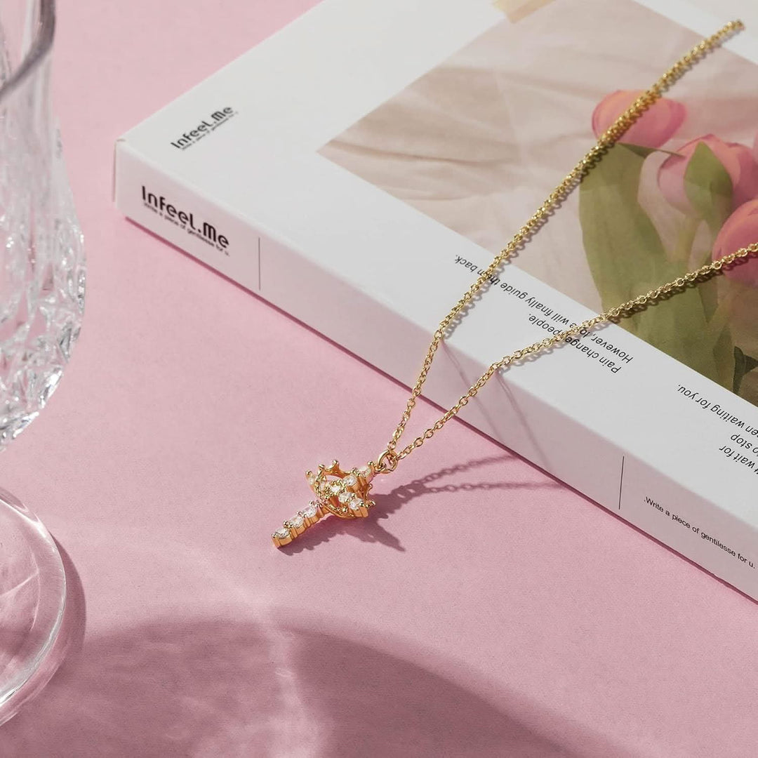 Skanto | Elegant 18K gull Cubic Zirconia halskjede