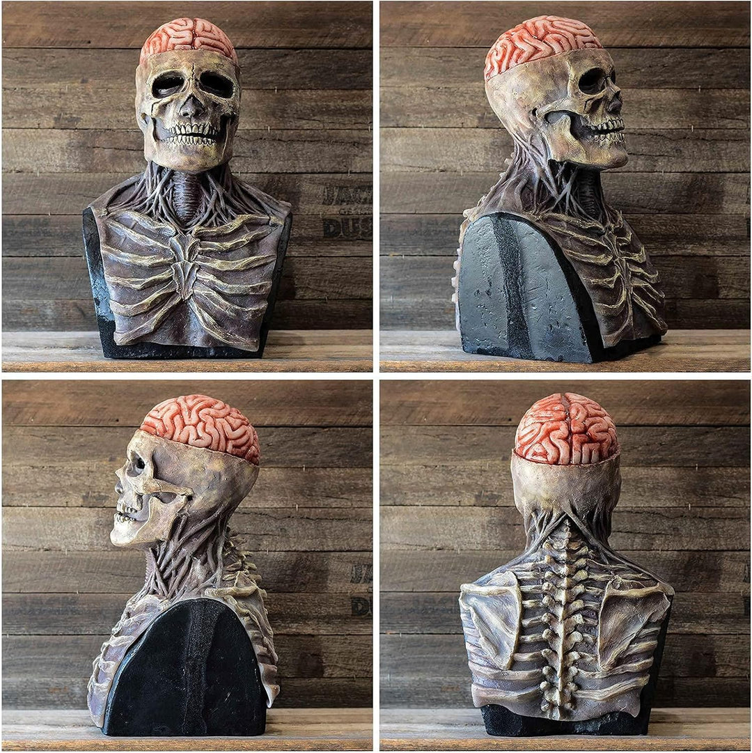 Halloween-Totenkopfmaske med Gehirndetails