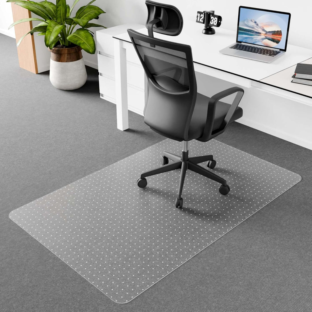 Frendorf | Klar PVC Kontorstolpledd for Lav-Pile Teppegulv – 120×90 cm Beskytter – Myrida