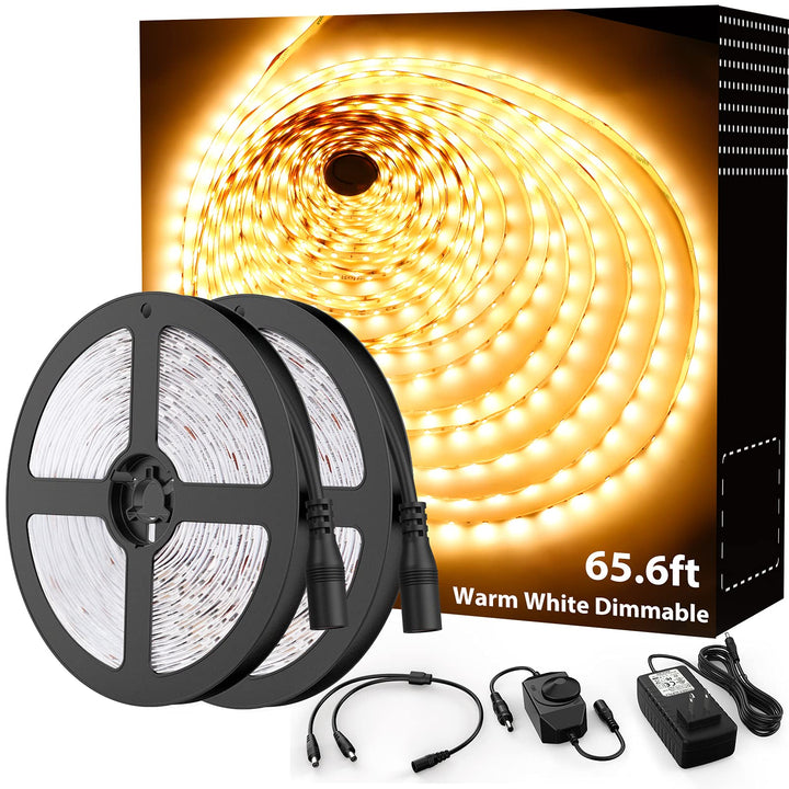 Skanto | Onforu 20m Varm Hvit Led Strips, Dimmbar 3000K, 1200 Leds For Hjem