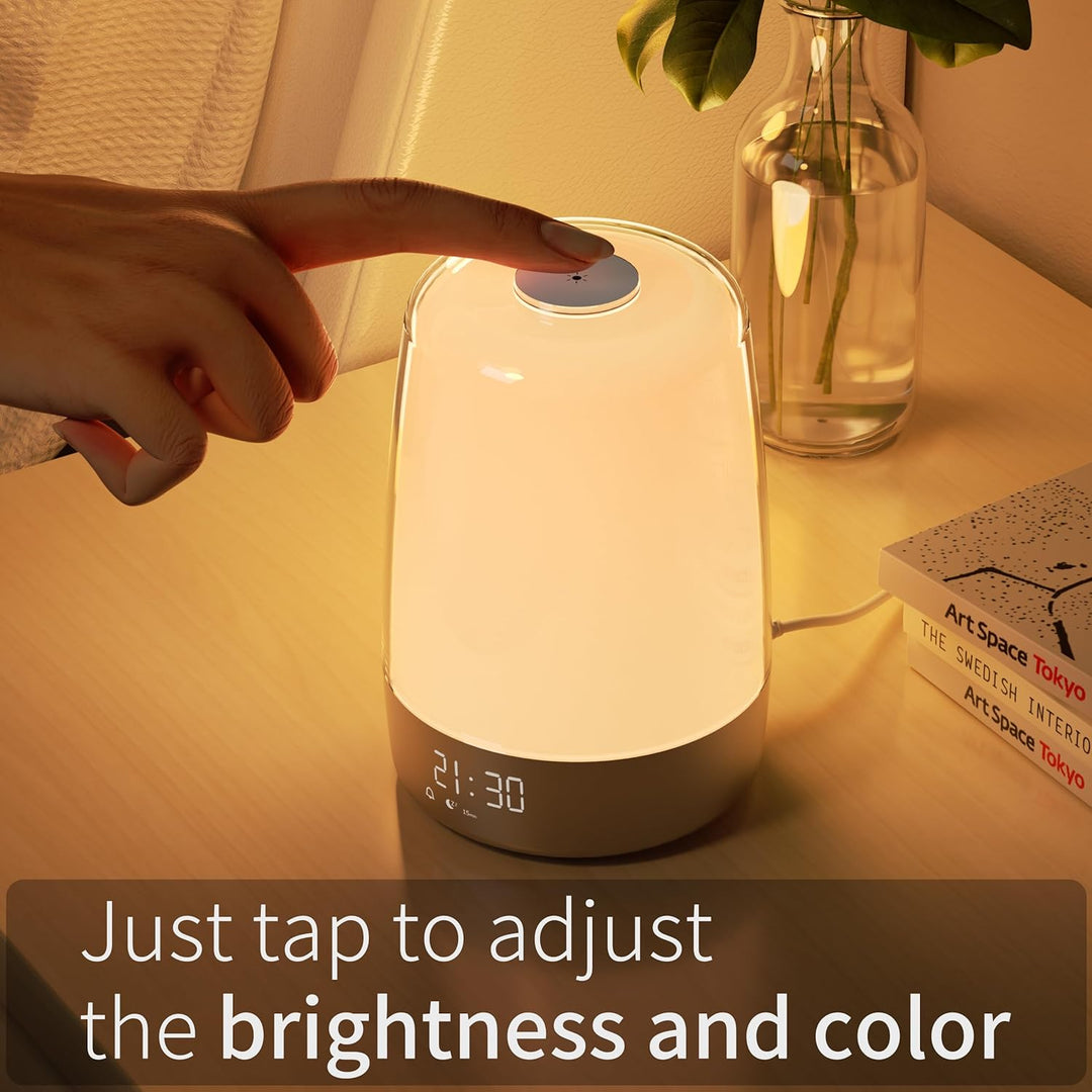 Skanto | Aurora Wake-Up Light | Soloppgang & Solnedgang | USB-C Oppladbar