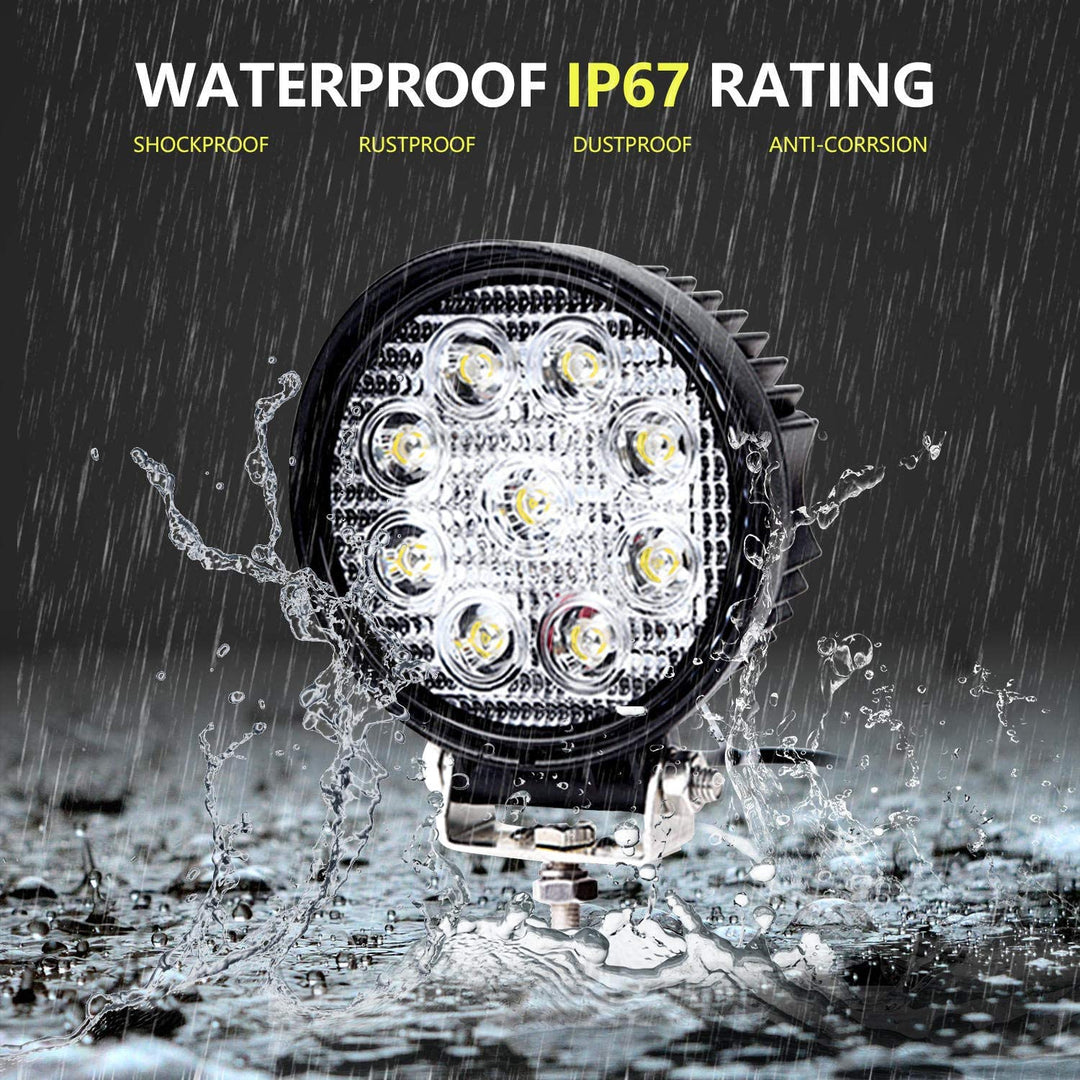 LED Arbeidslys 6X 27W Spotlight | Skanto