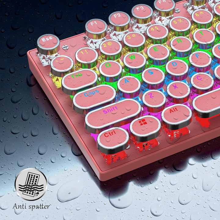 Skanto | 87-Tast Mekanisk Gaming Tastatur RGB Bakgrunnsbelyst Blå Bryter