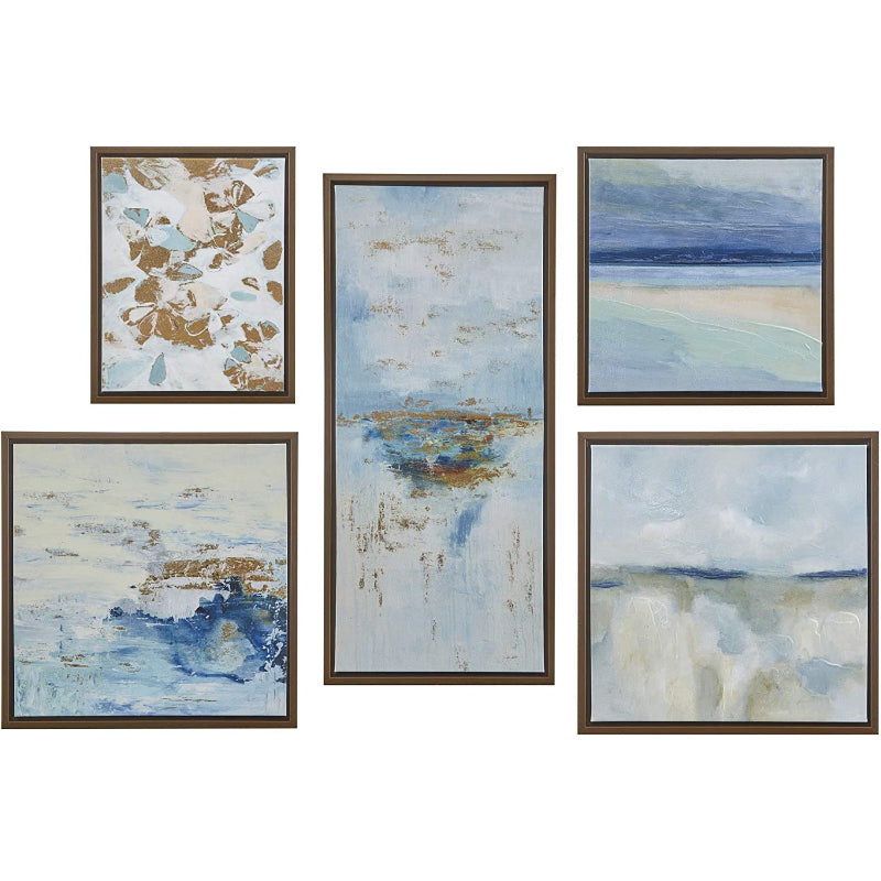 5 Pcs Modern Abstract Canvas Wall Art Painting | Skanto