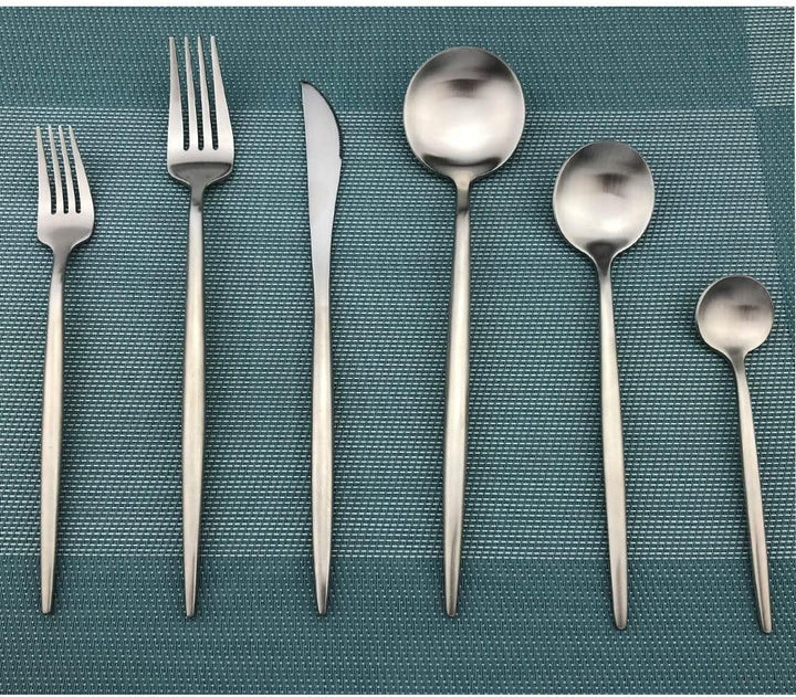 Skanto | Minimalistisk Bestikk 36 Stykker I Rustfritt Stål: Eleganse Og Holdbarhet