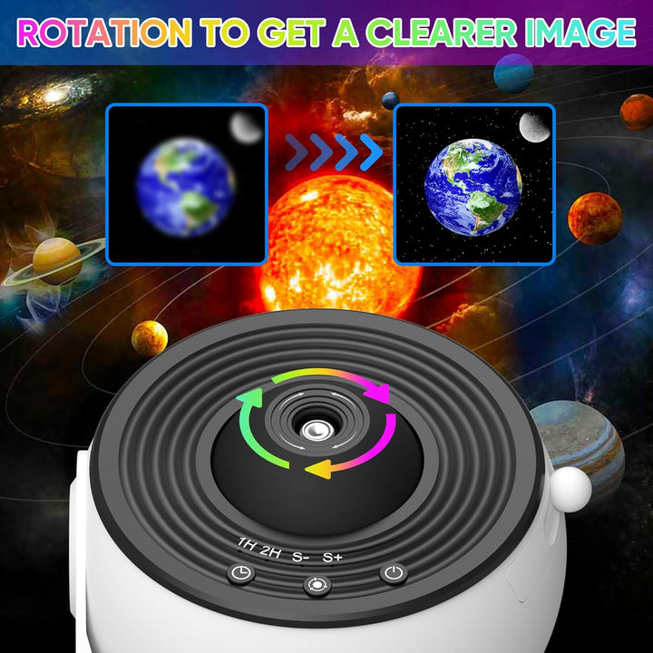 Skanto | Galaxy Projektor med 360° Rotasjon - Fantastisk Rom-Bred Natthimmel Utsikt
