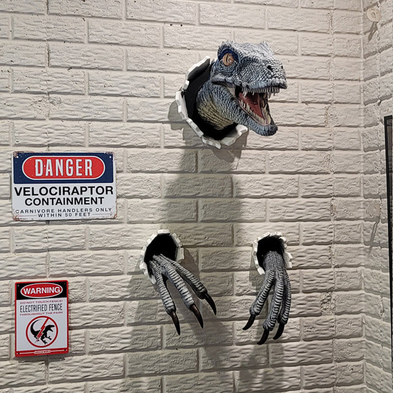 Skanto | Vegg Sprengende Velociraptor Dekorasjoner