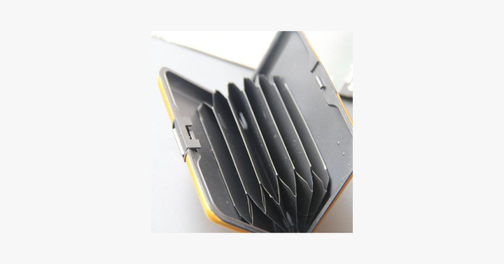 Skanto | Aluminium Metall Glans Kortholder - Stilig Reiselommebok - Best Beskyttelse Mot RFID Skanning