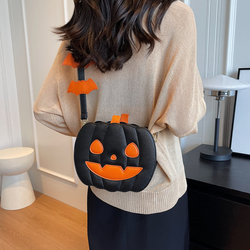 Skanto | Halloween Messenger Bag – Minimalistisk Skulderveske i Enfargede Farger
