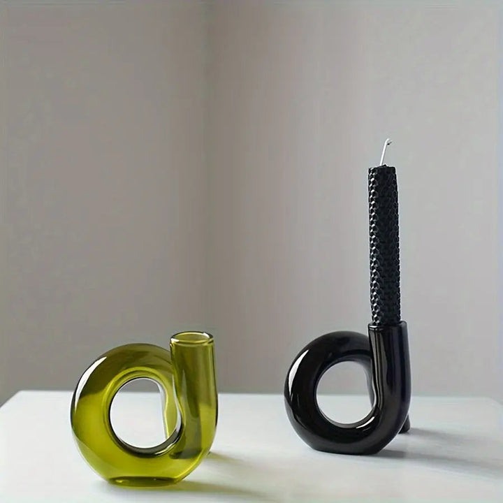 Skanto | TimelessGlow - Pedestal Glass Vase