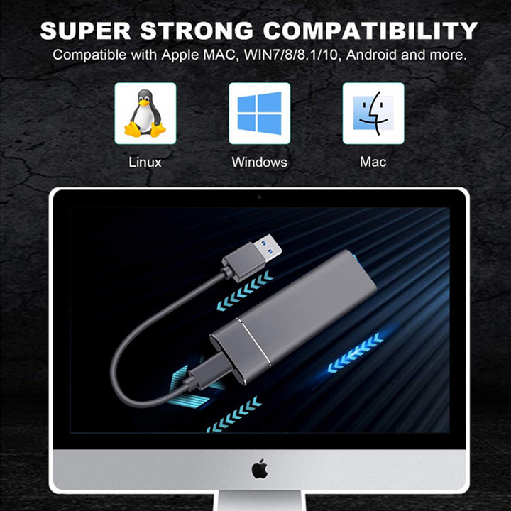 Skanto | Portabel Solid State Ekstern Harddisk, Ultrarask Ekstern SSD