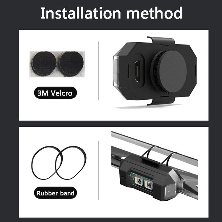 Skanto | 7 farger LED fly strobelys & USB-lading