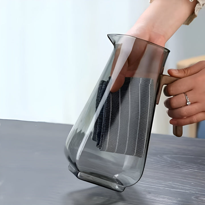 Glasskanne med stor kapasitet – varmebestandig og robust | Ideell for vann og juice