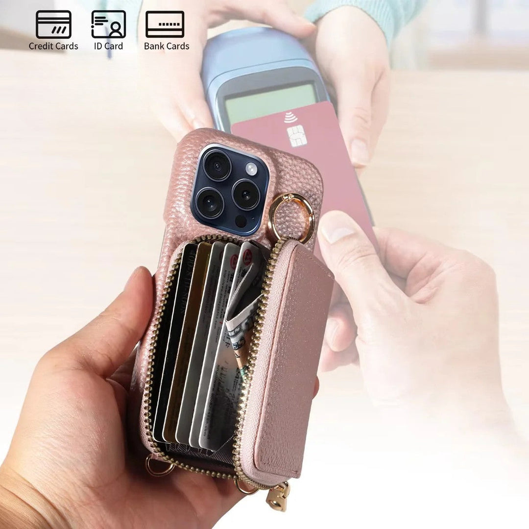 Høyverdig, multifunksjonell iPhone-Hülle fra Leder med Anti-Entmagnetisierungsbeskyttelse