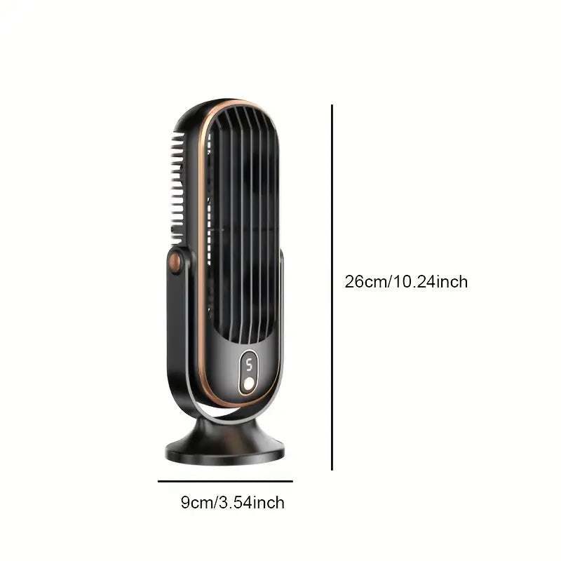 Skanto | Bærbar Mini Luftkondisjoner med USB Lading – 5 Hastigheter & 720° Rotasjon