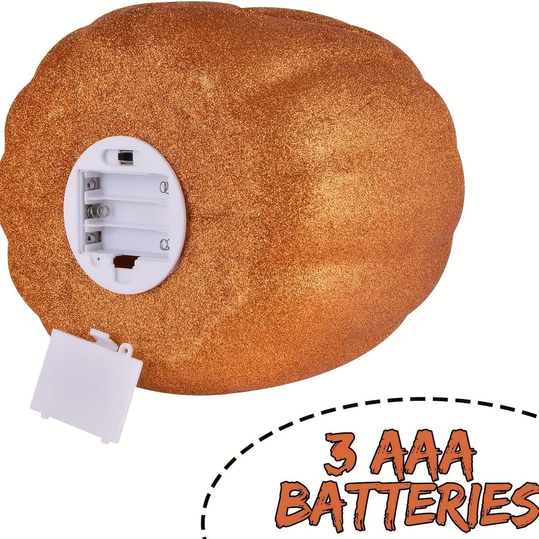 Skanto | Glødende Lysende Jack O'Lantern Halloween Dekorasjon | Batteridrevet