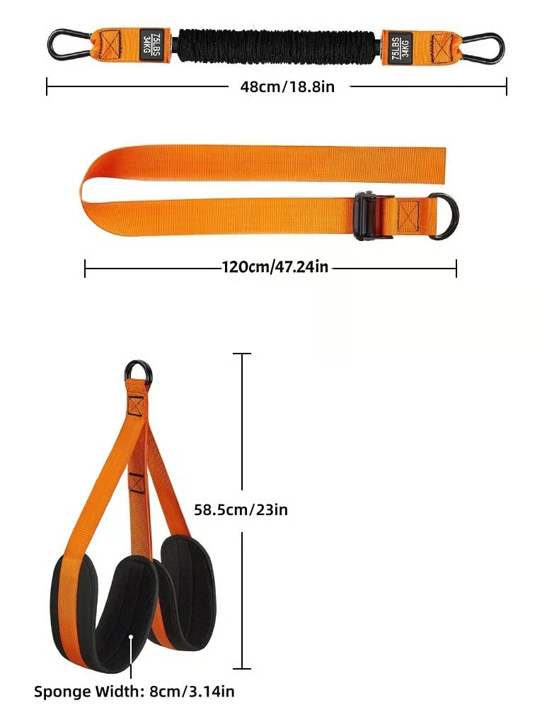 Pull-up assistanseband med dobbelt fot system | Skanto