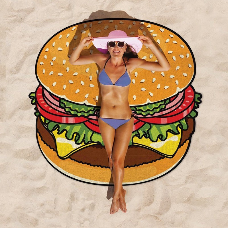 Strandtuch i morsomt Hamburger-design Skanto