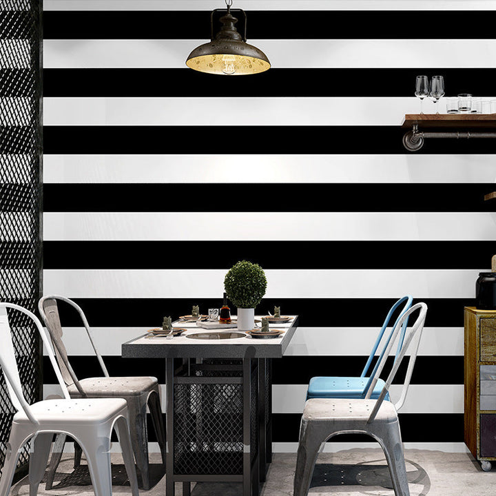 Skanto | Enkel Bredstripe Ikke-Klebrig Tapet for Kaffe-rom og Klesbutikk, 33 Fot x 20,5 Tommer