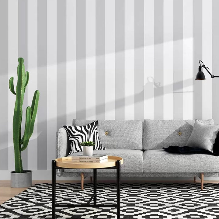 Skanto | Enkel Bredstripe Ikke-Klebrig Tapet for Kaffe-rom og Klesbutikk, 33 Fot x 20,5 Tommer