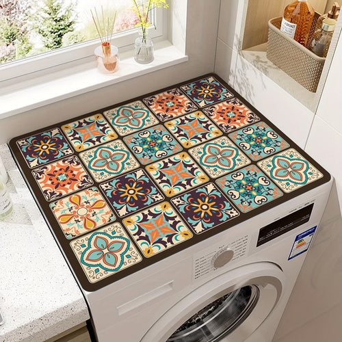 Vaskemaskin Deksel Matte Retro Mosaikk | Skanto