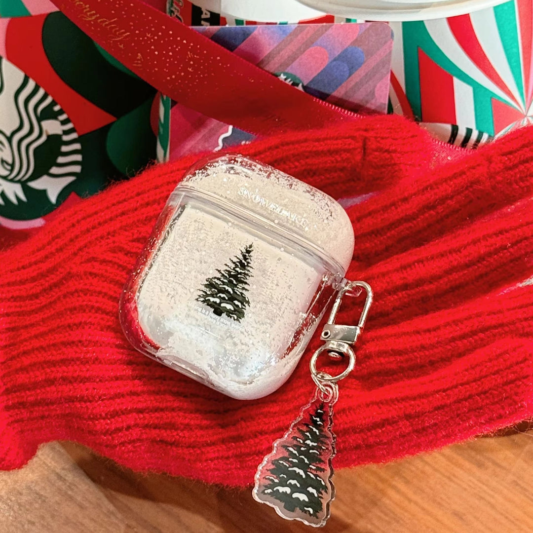 Skanto | Frosted Tree Beskyttende Transparent AirPods Etui