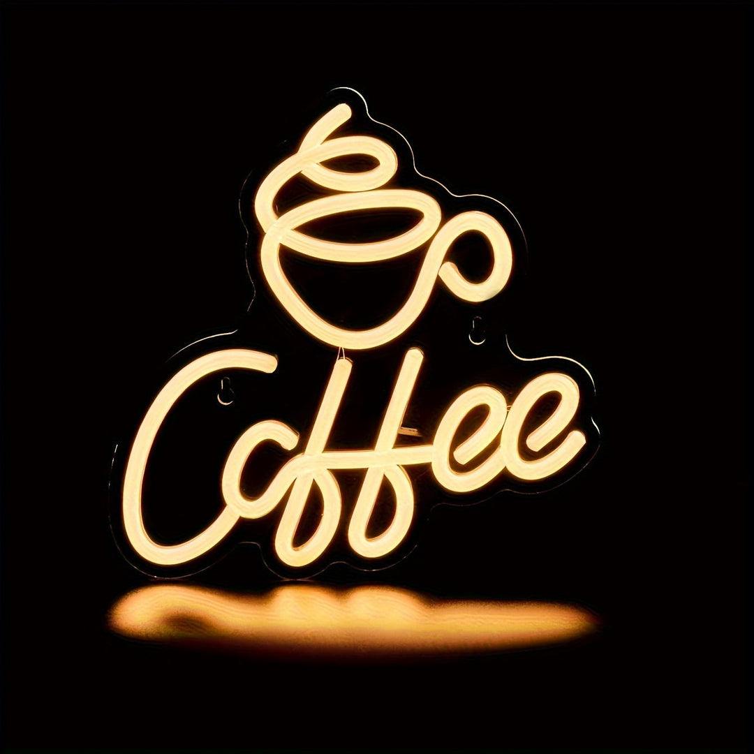 Skanto | Neon Led Kaffe Skilt For Veggdekorasjon