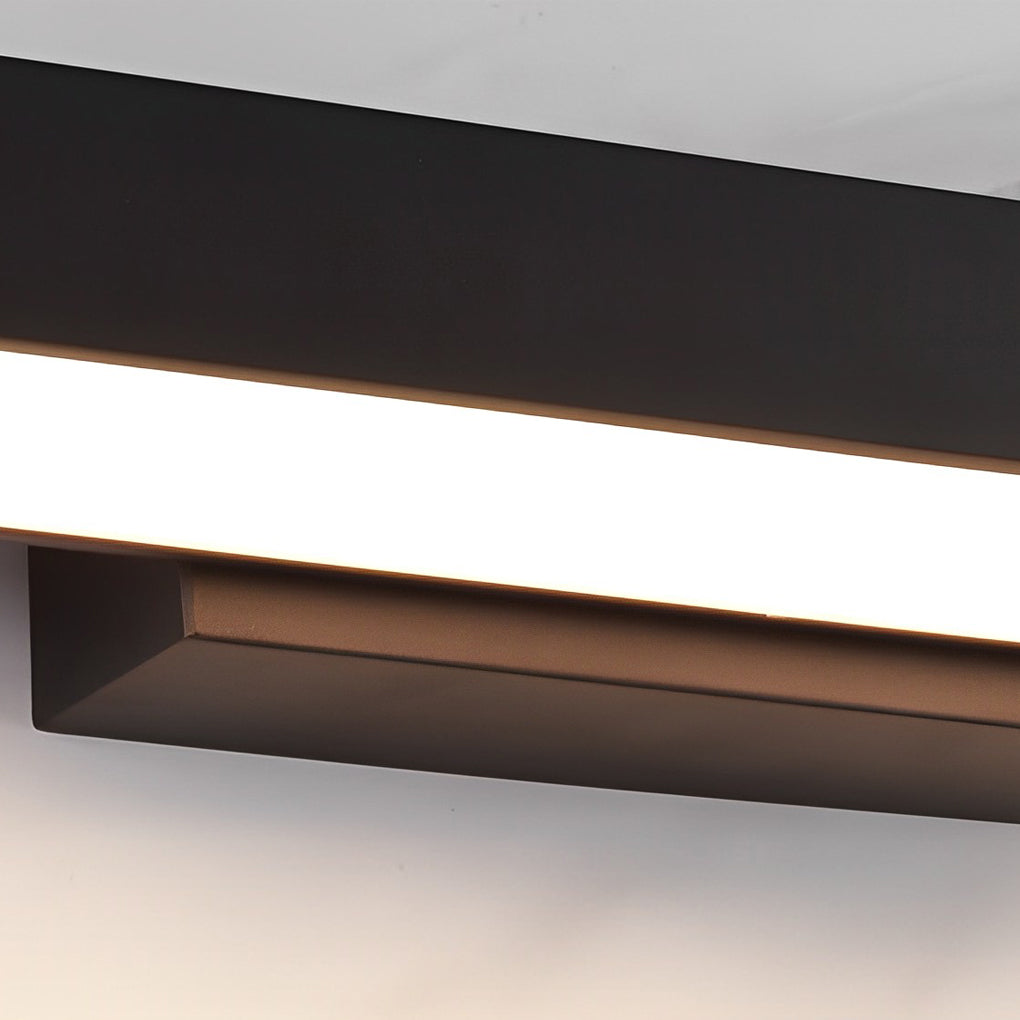 Moderne LED-vegglampe med bevegelsessensor og svart hus