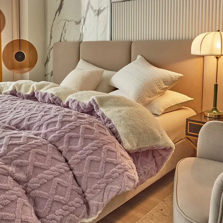 Skanto | Dobbelt-sidet Cashmere-Look Sengetrekk - VelvetWarm
