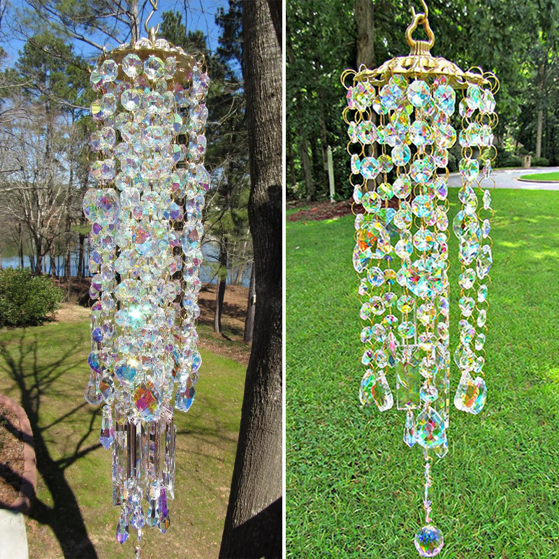 Aurora Crystal Glass Vindspill | Skanto