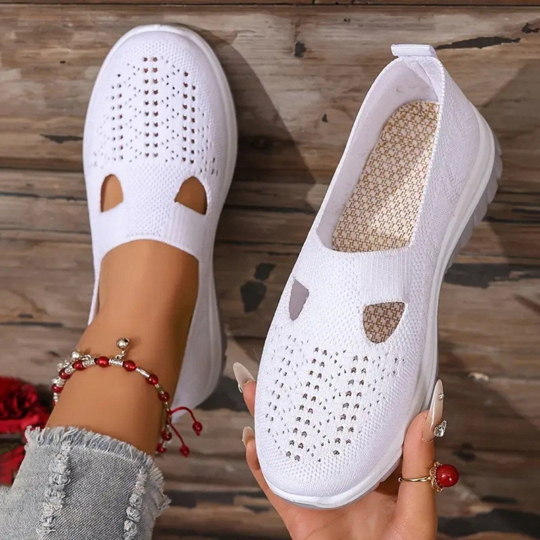 Vellora – damesko i netting med slip-on-komfort