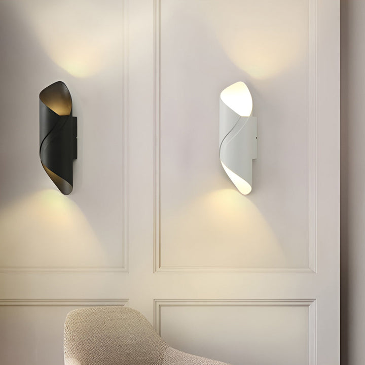 Skanto | Vegglampe moderne svart aluminium utendørs vegglampe